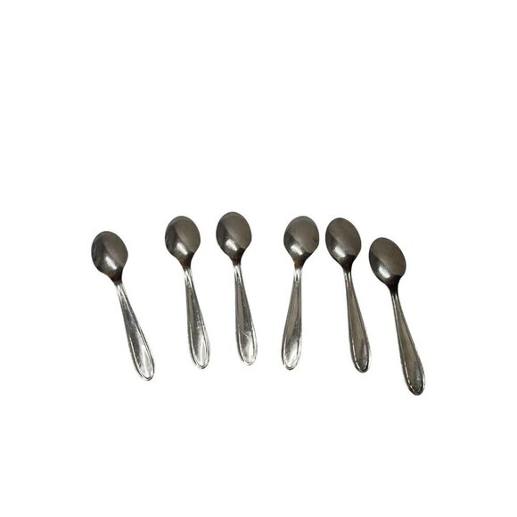 RostfreiNox Stainless Steel Small Coffee Tea Spoons Set of 6 Vtg - Picture 3 of 11